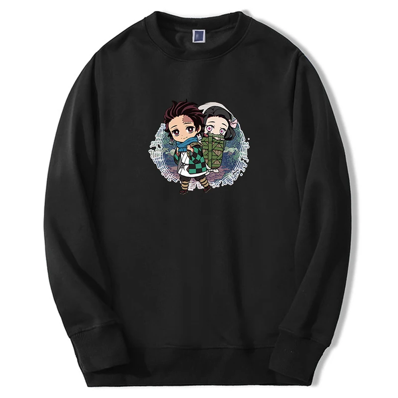 

Demon Slayer Anime Hoodies For Adult Tanjirou Manga Kimetsu No Yaiba Graphic Men Sweatshirt Hip Hop Oversize Streetwear Moletom