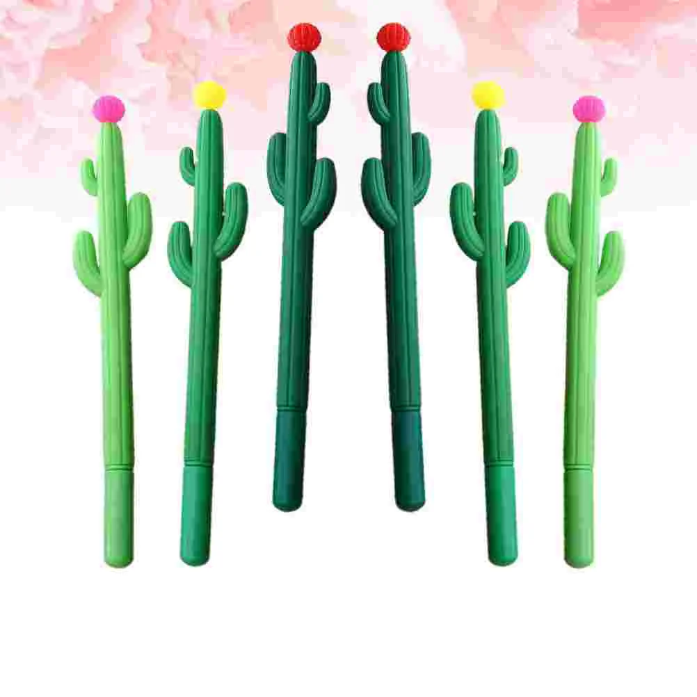

10 Pcs School Gel Pen Plant Cactus Office Pens Ballpoint Come Student Stationery Supplies