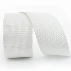 Versatile Nylon Webbing Tape for DIY & Sewing Projects (5M) (White)