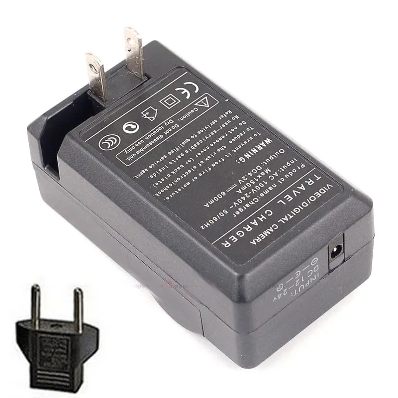 AC Battery Wall Charger with EU Change Plug for VW-VBK180 VBK180K VBK180GK VBK360 VBK360K VBK360GK VBL090 VBL360 Camera Battery