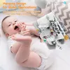 Soft Baby Books 3D Touch Feel High Contrast Cloth Book Montessori Sensory Early Learning Stroller Toys for Infant Toddler Gifts 4