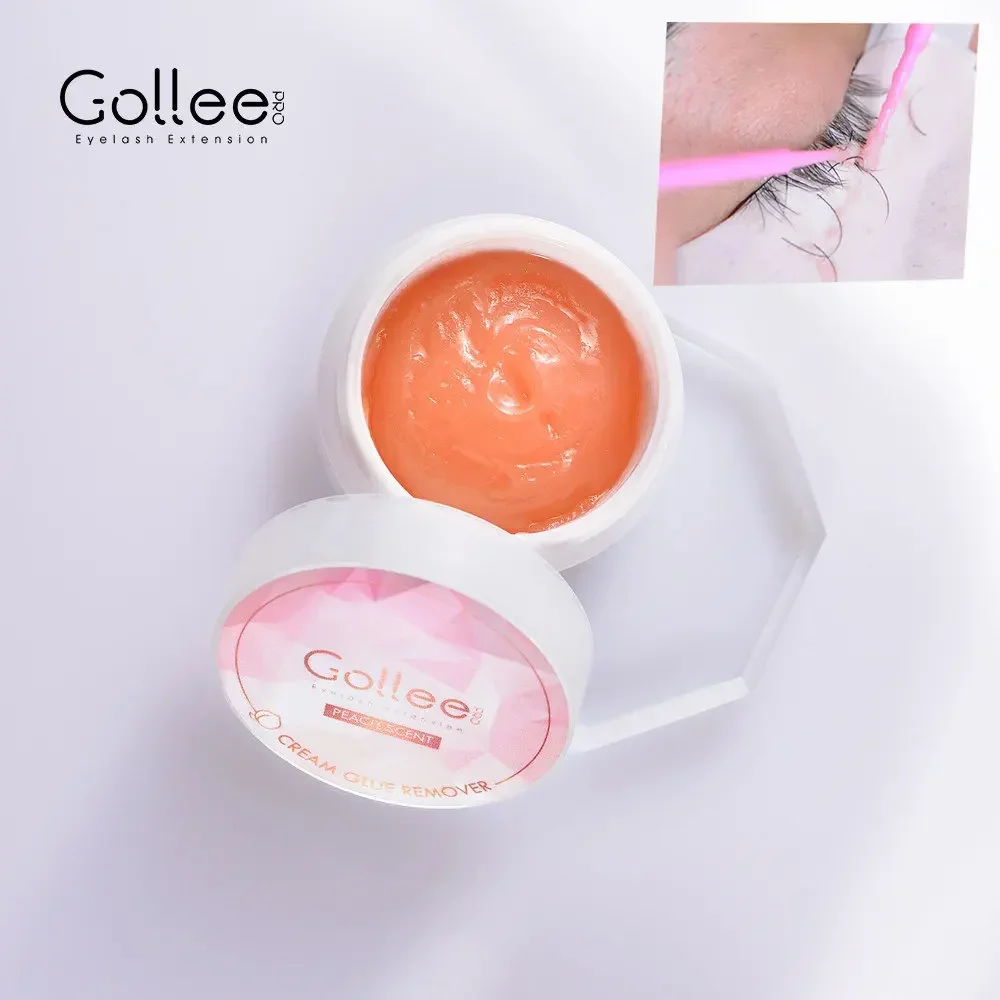 Gollee Peach Smell 15g Eyelash Adhesive Removing Cream No stimulation Fast Cleaning Makeup Remover Grafting Eyelash Adhesive Gel 5