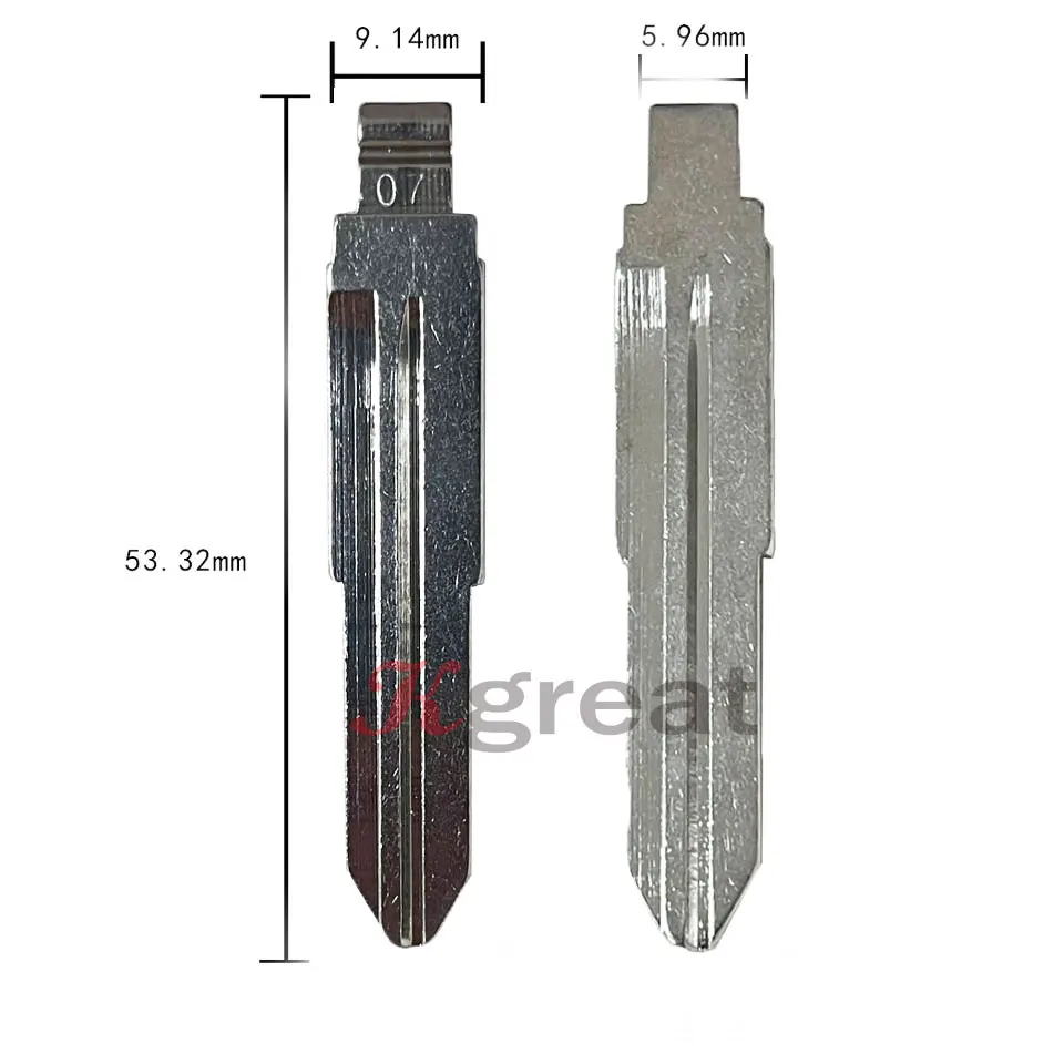 10pcs 07# MIT11 Key Blanks for Mitsubishi for Keydiy KD Xhorse VVDI JMD car remote key,car key