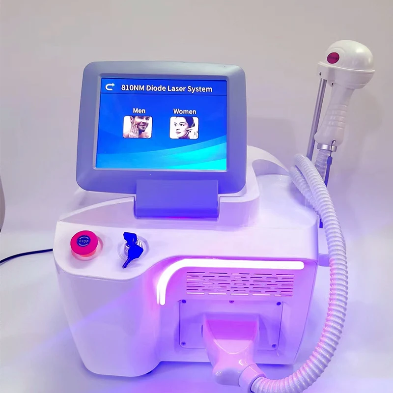 Hot Selling Safe And Fast Professional 810nm Ice Cool Diode Laser Permanent Hair Removal Laser Epilator Beauty Machine Salon