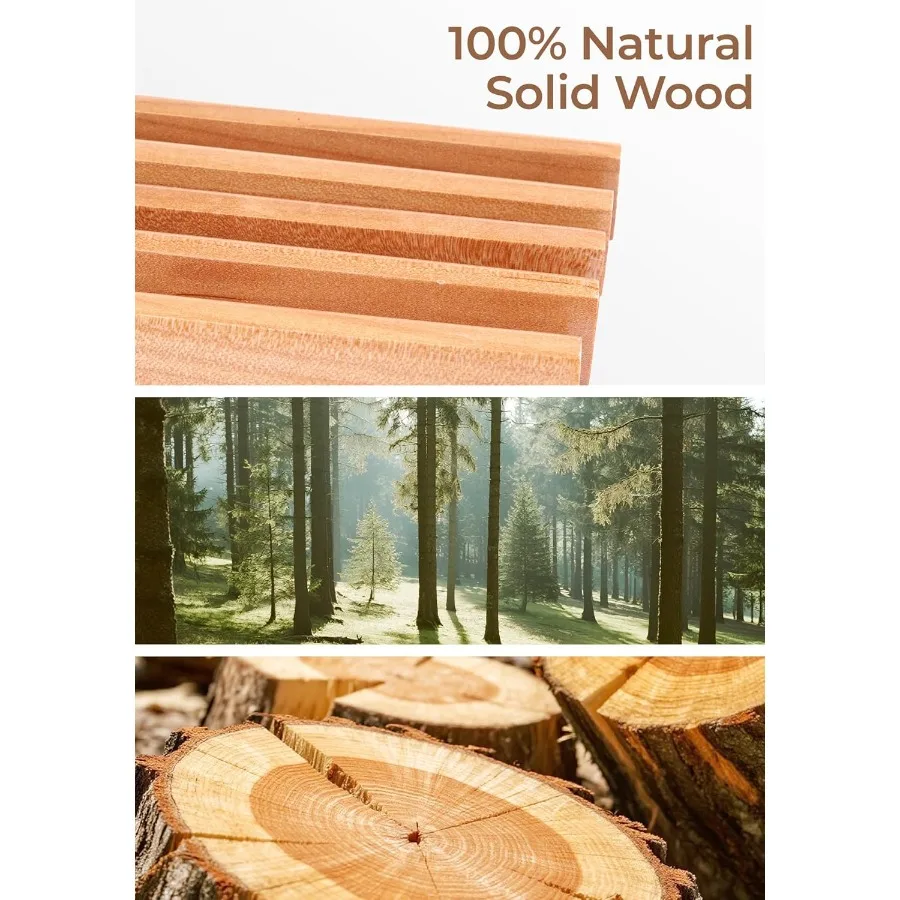 Natural Wooden Pants Hangers 20 Pack Heavy Duty Skirt Hanger with 2Adjustable Clips Space Saving Shorts Hanger with 360 Swivel