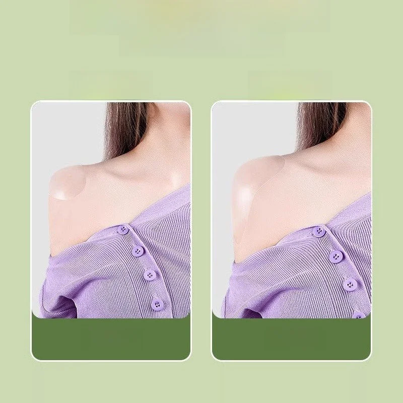 실리콘 어깨 패드 보이지 않는 속옷 남성용 어깨 스티커 넓은 어깨 너비 가짜 어깨 직각 디자인