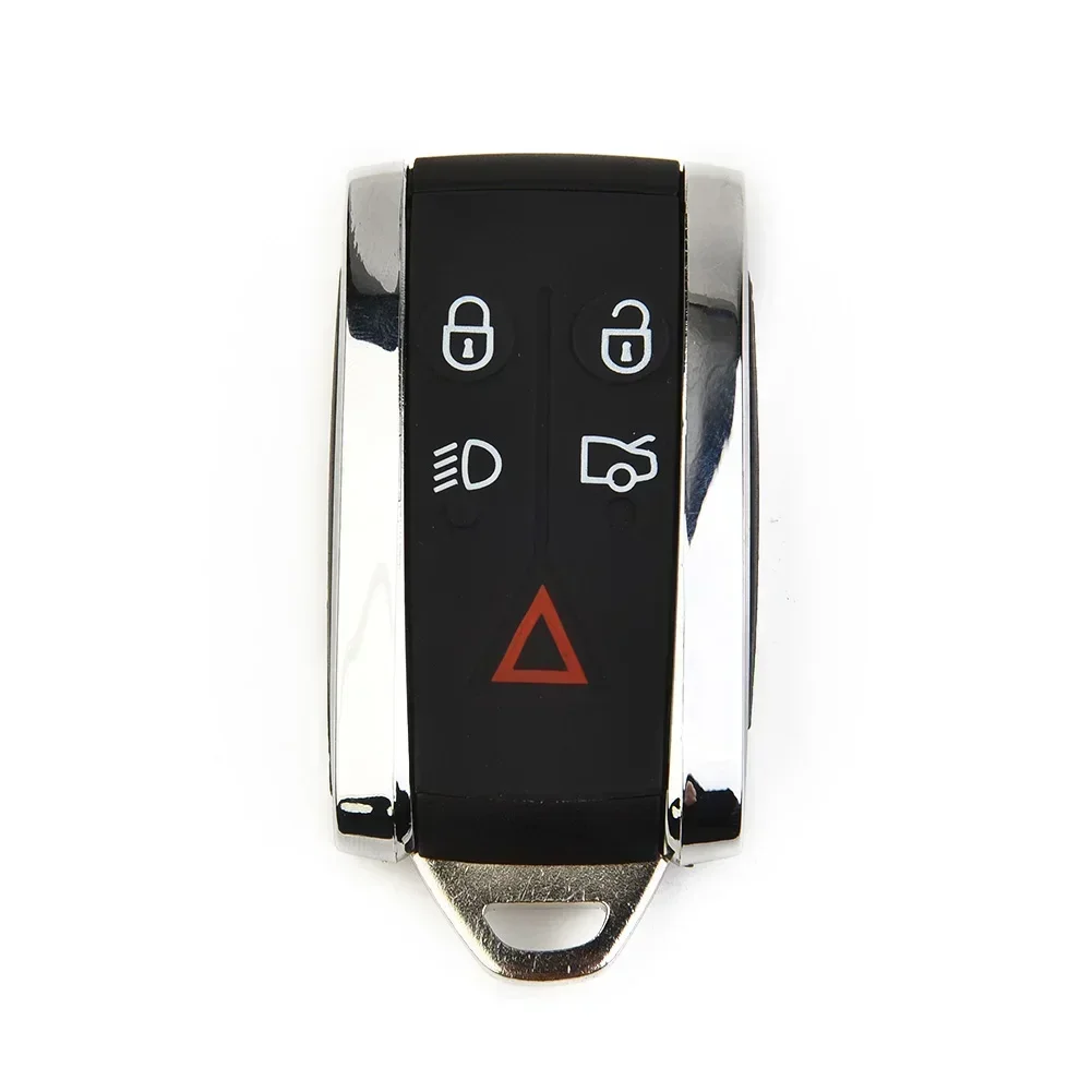 Premium Black 5-Button Remote Key Fob Case Cover with Blade