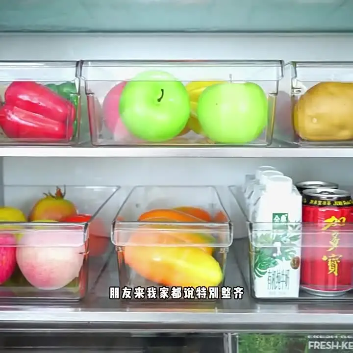 Lot De 6 Organiseurs De Réfrigérateur Meyagot - Boîtes Rangement Frigo Porte, Plastique PP Incassable Organiseur Réfrigérateur 6 Pièces