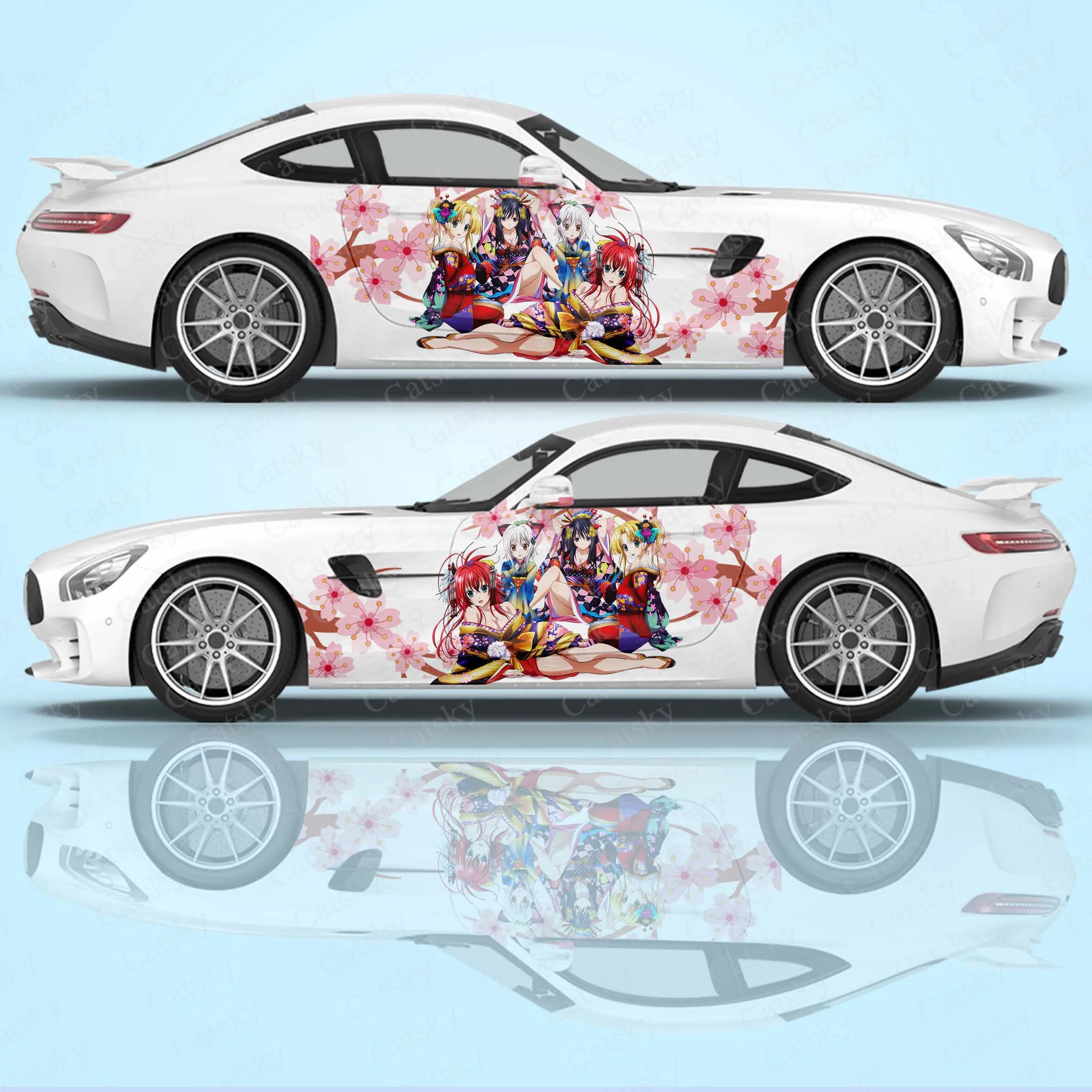 

High School DXD Car Body Stickers Anime Style Girl Vinyl Car Side Decal Sticker Universal PVC Car Sticker