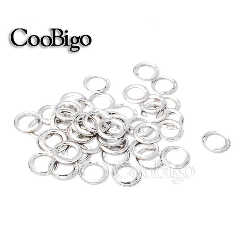 Metal Grommets Gasket Eyelets Eye Ring For Leather Repair Shoes Bag Tags Clothes Scrapbooking DIY Craft Accessories 100pcs 5.8mm