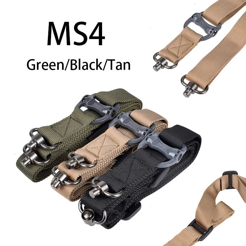 Magpu MS4 MS3 Sling QD Mount Tactical Rifle Slings Ruger 10/22 Nylon Gun Strap Metal Safety Straps For HK416 Airsoft AR10 AR15 1
