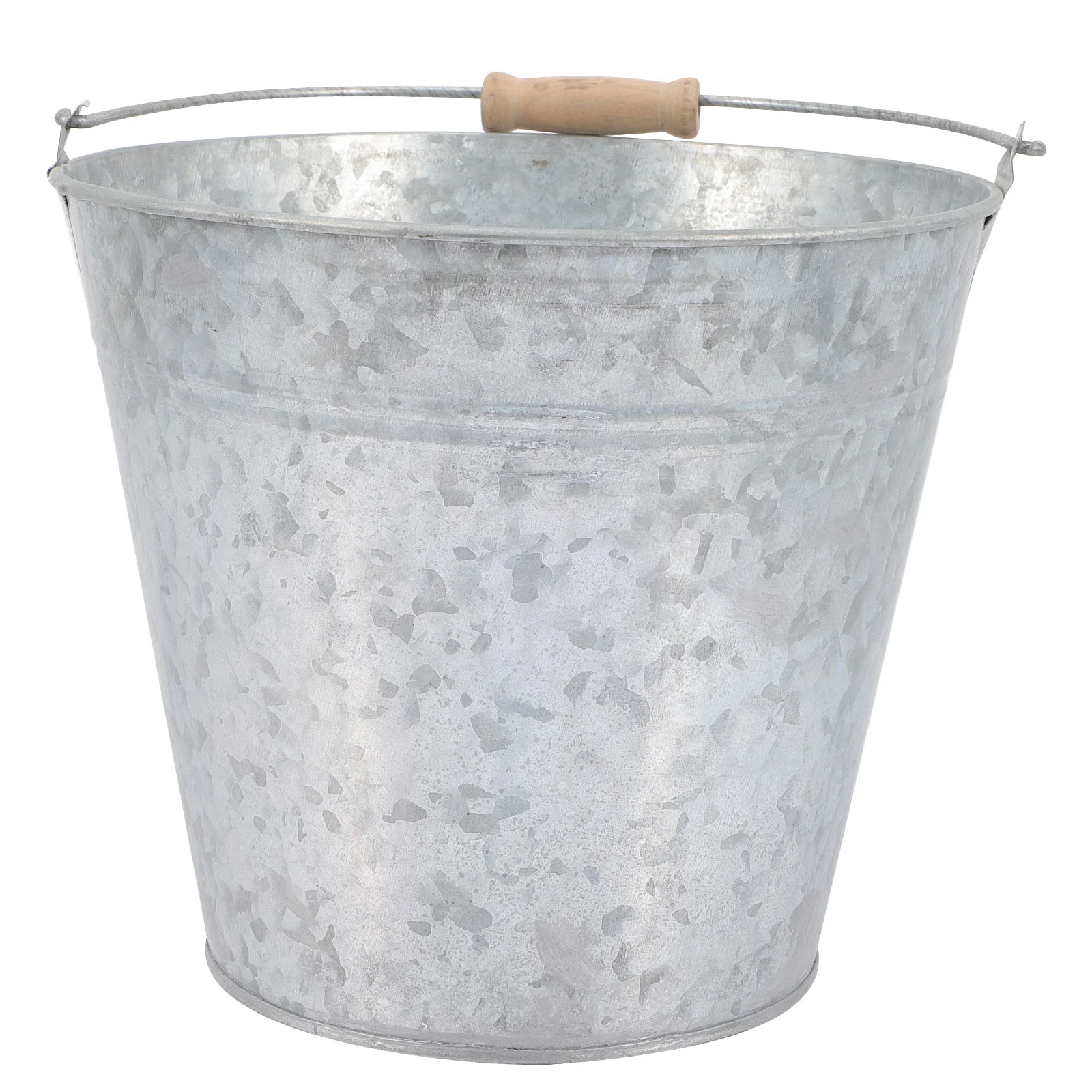 

Metal Buckets Handle Iron Pail Metal Trim Compost Bin Food Waste Container Rustic Tin Pails Tinplate Flower Bucket Ash