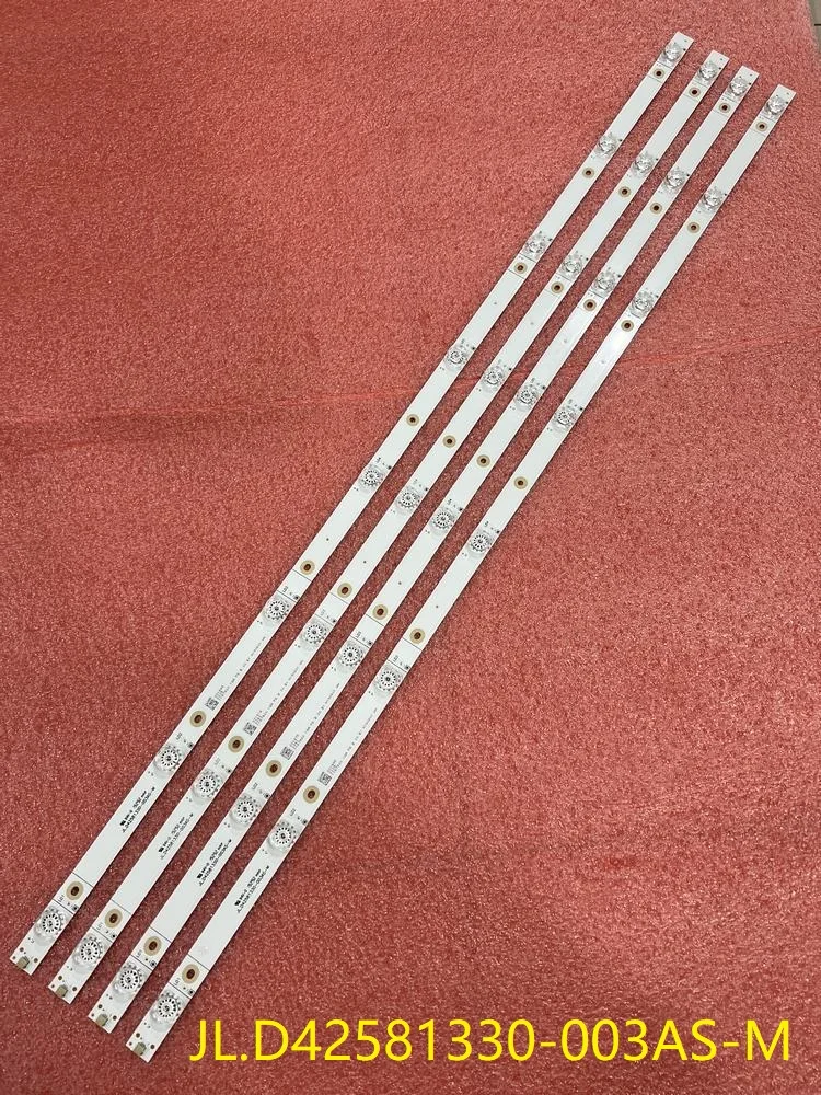 Kit Pcs 8led Tira Retroiluminação Led para Hisense H43a6100 43h6e Jl.d42581330003as-m Hisense434x8 43rge Jhd425s1u51