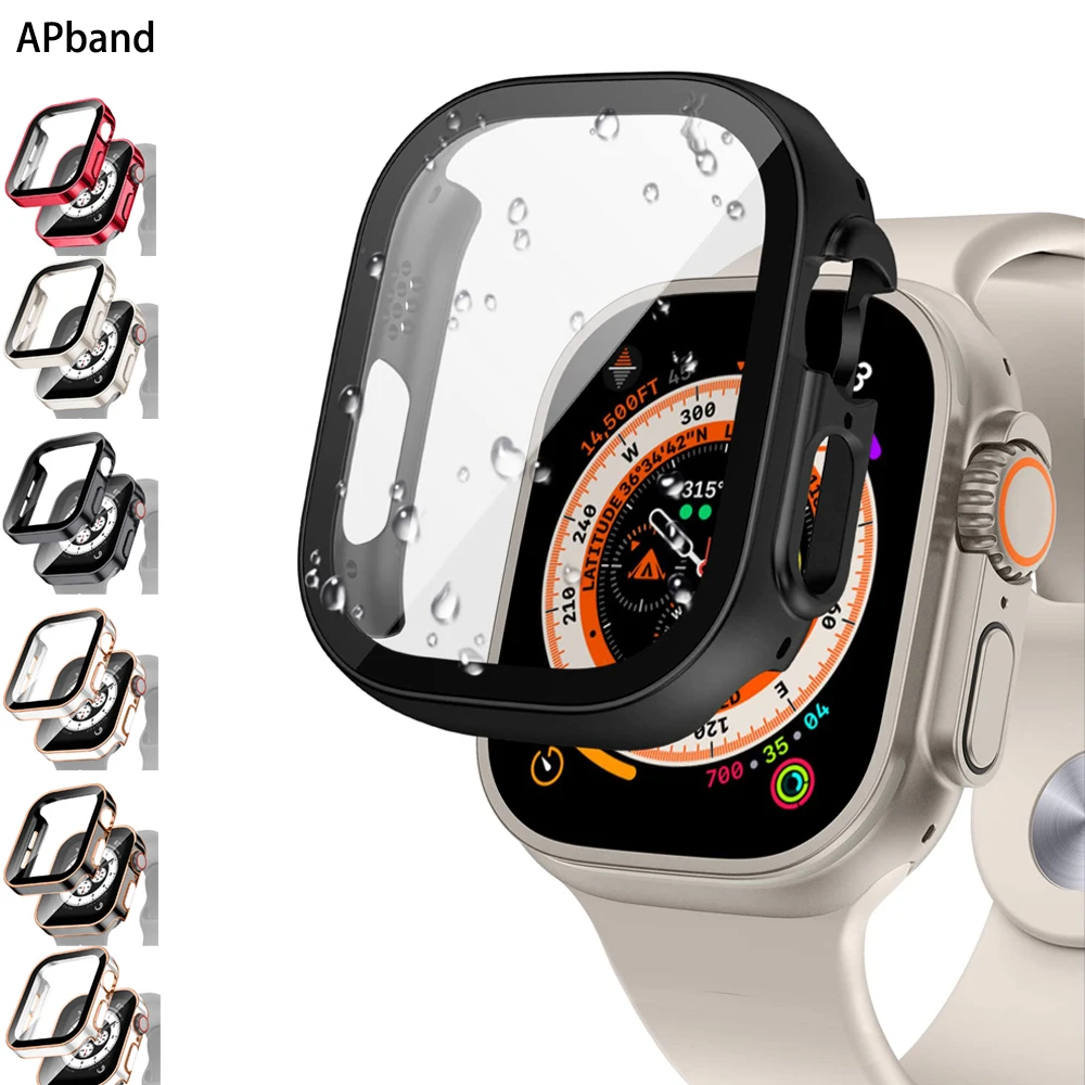 Case+glass For Apple Watch ultra 49mm 45mm 41mm 44mm 40mm