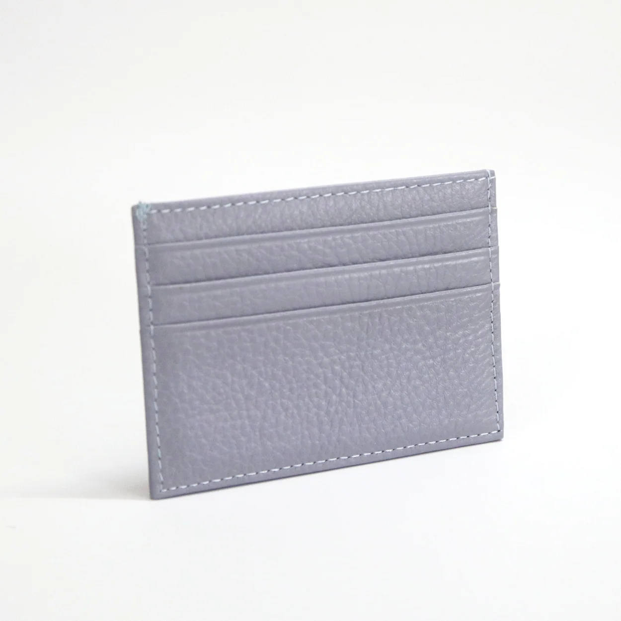 Personalized Genuine Leather Card Holder – Custom Initial Slim Wallet & Monogrammed Name Case