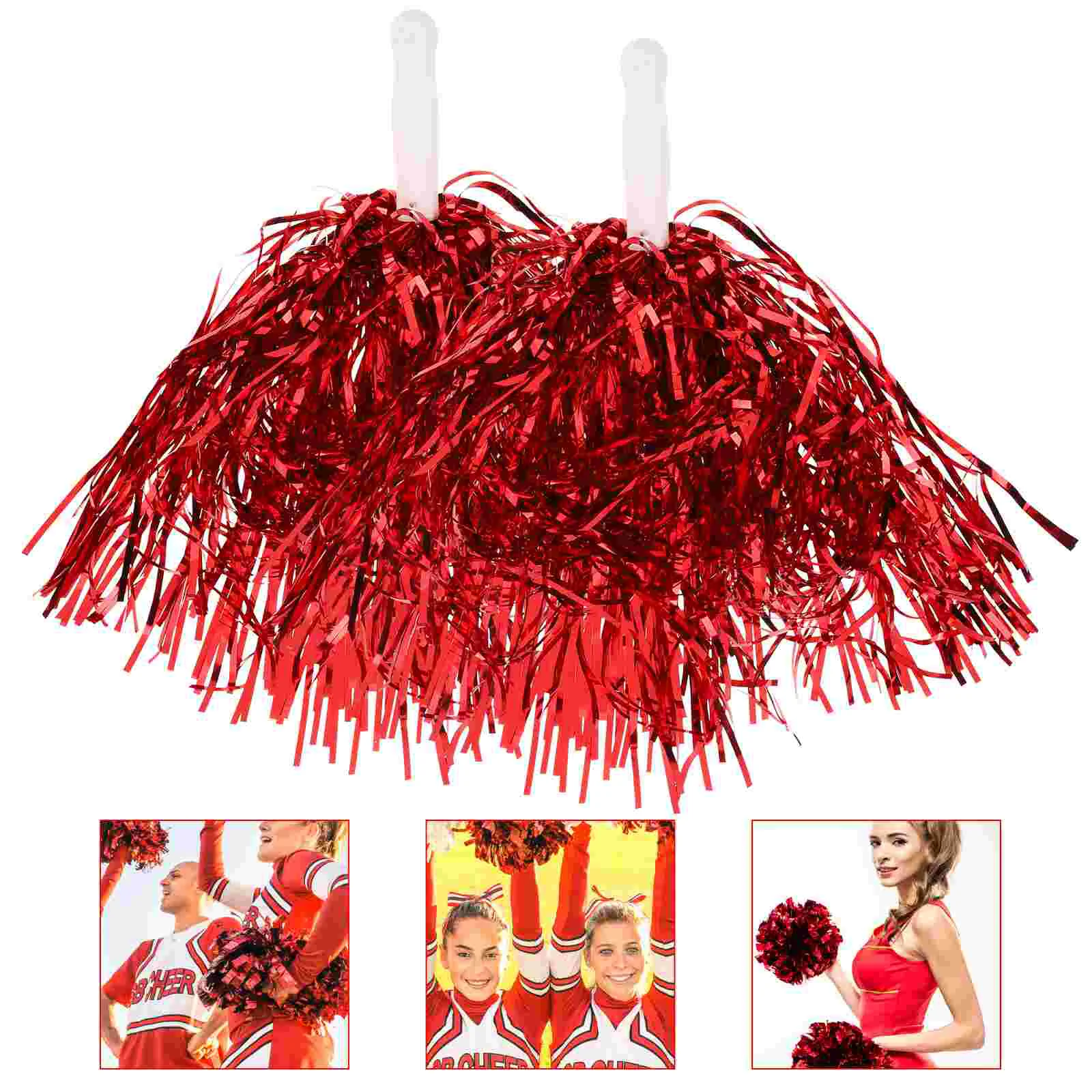 

Cheerleading Pompoms Cheerleaders Dance Cheering Hand Flower Squad Kids Supplies Glitter Ball Blue