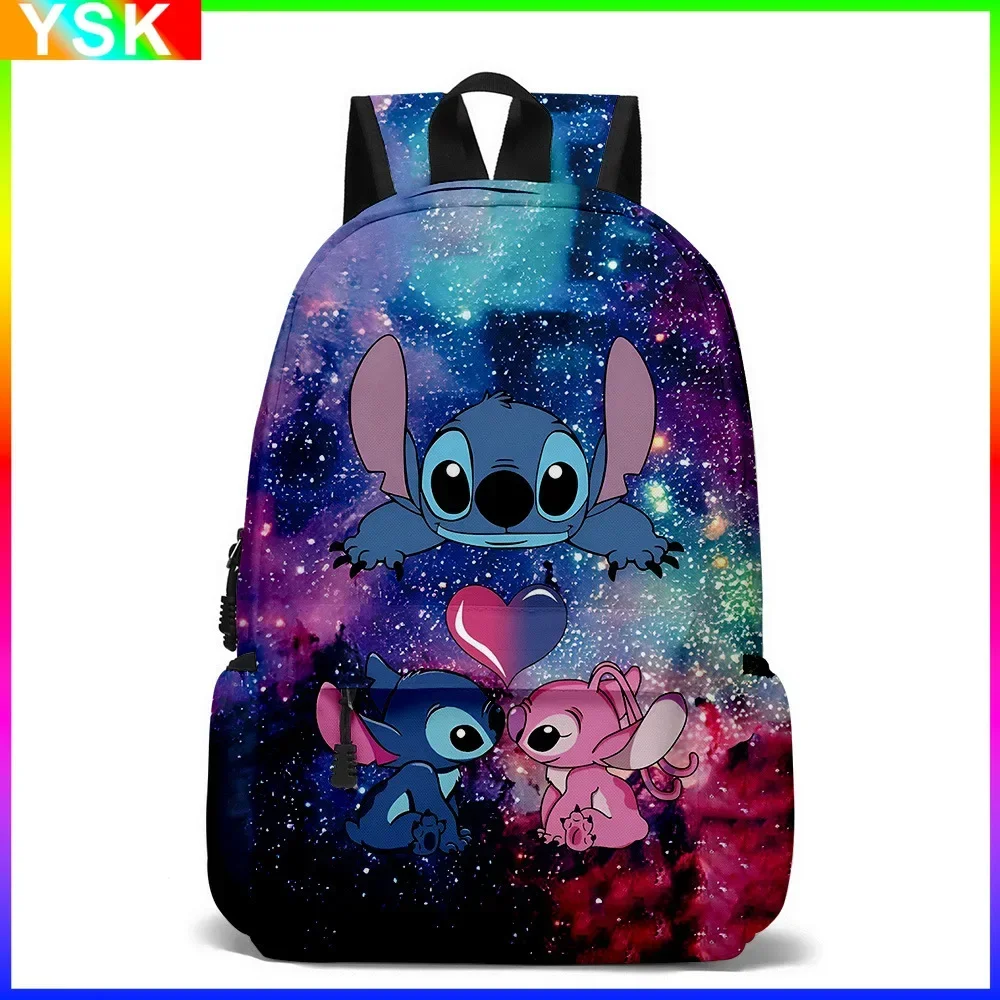 

MINISO Disney New Cartoon Animation Stitch Backpack Primary and Secondary School School Bag Children's Cartoon Large Capacity