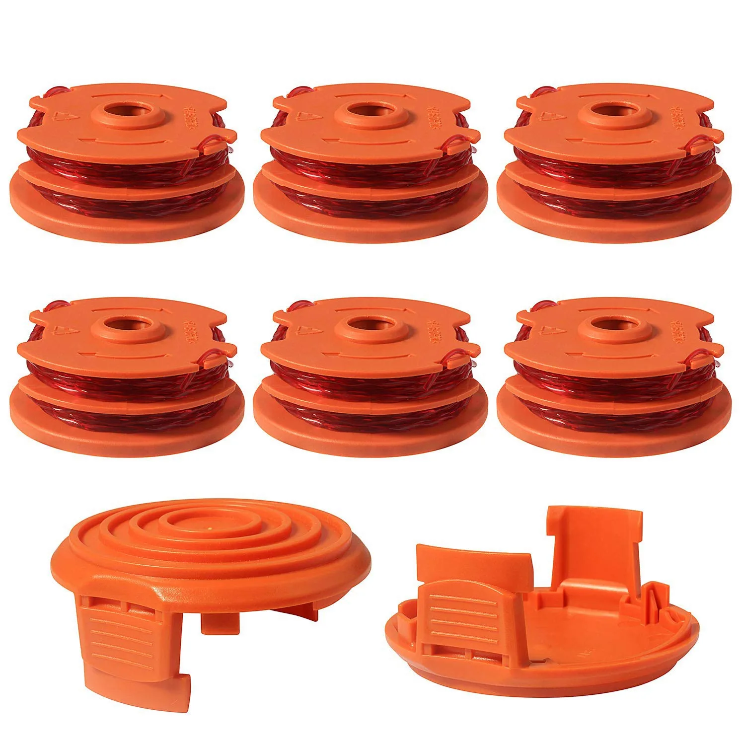 New Weed Eater Replacement Spools for Worx WA0007 WG116 WG119 String Trimmer Edger Spool Line Refills Parts Auto-Feed
