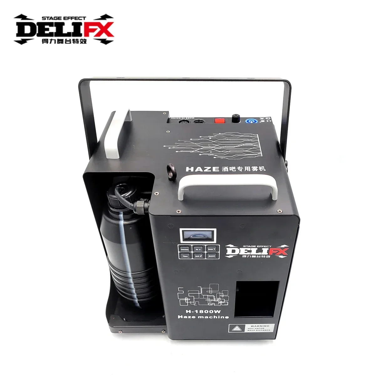 DF-10 뷰 효과 헤이즈 머신 DMX LCD 1800W 헤이즈 출력 조정 상향 스프레이 안개 연기 안개 헤이저
