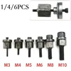 Hand Rivet Nut Head Tools Head Kit For Rivet Nut Parts/M5/M6/M8/M10 Manual Riveter Threaded Riveter Nut Riveter Tools Tips 6