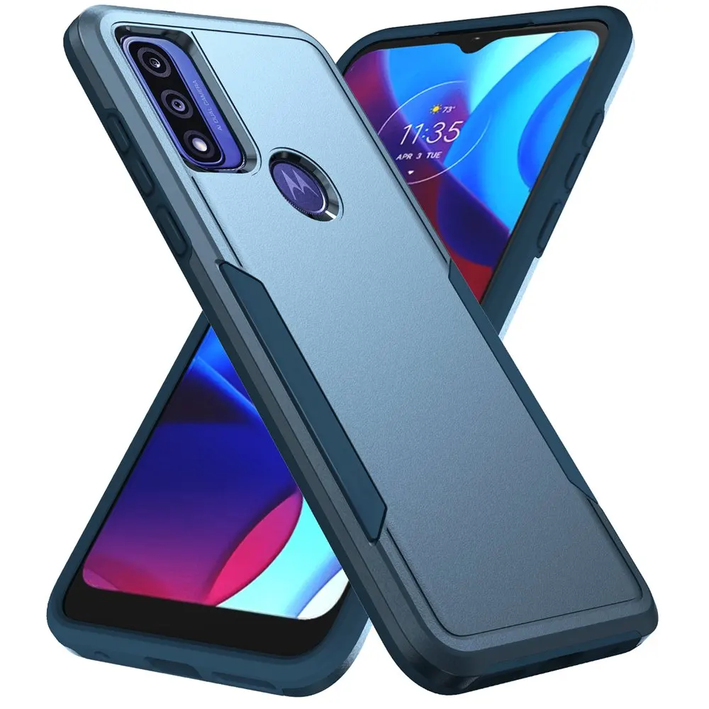 Shockproof Hybrid Dual Layer Hard Phone Case with Screen Protector