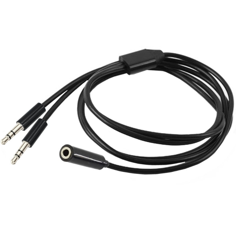 3.5mm Female to 2 Male Cable 3.5 Splitter for Headphones Two Speakers Drop Shipping