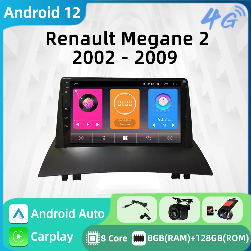 

Автомобильный мультимедийный плеер для Renault Megane 2 2002 - 2009 Радио экран 2 Din Android Стерео Gps навигация Авторадио головное устройство авто