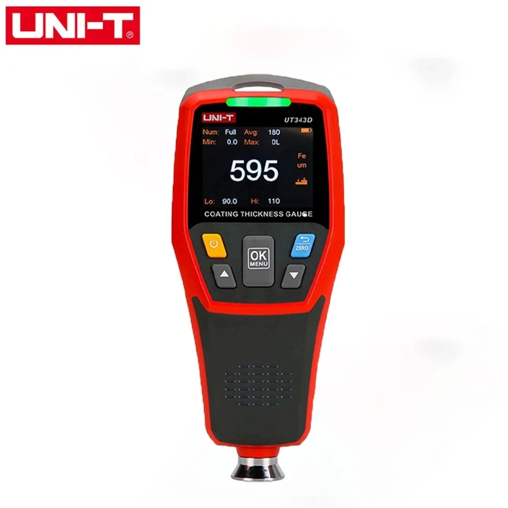 UNI-T UT343D Coating Thickness Gauge Automotive Paint Film Thickness Tester Measure FE/NFE Paint Tools paint coating meter paint thickness gauge thickness gauge