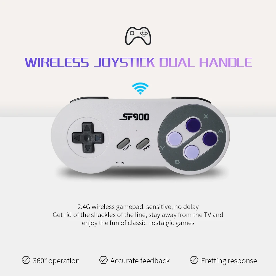 Dropship SF900 Retro Game Console HD Video Game Stick With 1500 Games For  SNES Wireless Controller 16 Bit Consolas De Videojuegos For NES to Sell  Online at a Lower Price