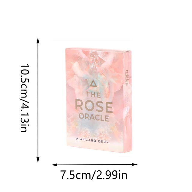 44-Card Deck The Rose Oracle Cards Dreamy Romantic Beautiful Design Pattern For Friends Holiday Gift Board Game Child Toys 4