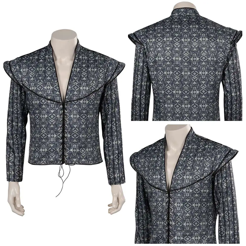 

Geralt Cosplay Costume Adult Men Jacket Coat Outfits Game Fantasia Role Play Tops Halloween Carnival Disguise Party Suit