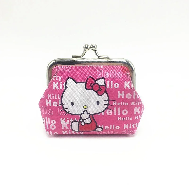 Hello Kitty Cartoon Coin Pouch Purse Sanrio Creative Small Wallet Wholesale My Melody Bags girls purse Kawaii Wallet Kid Purses 4