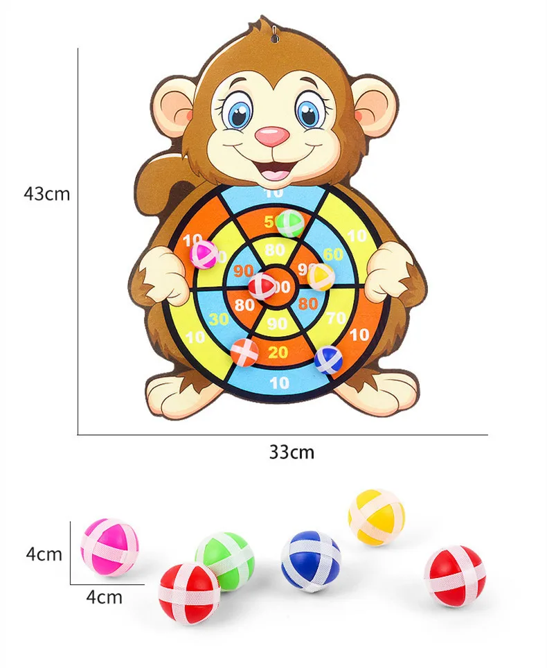 S8064a0a3fbfb4dca8da9dbc83fc06ff32 Montessori Throw Sport Slingshot Target Sticky Ball Dartboard Games Educational for Kids Indoor Sports Toy Sticky Ball Slingshot