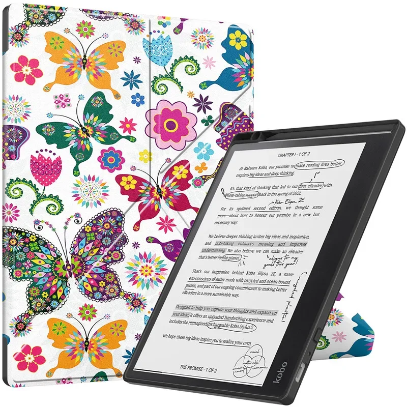 Smart eBook Case with Pencil Holder and Multi-Folding Stand