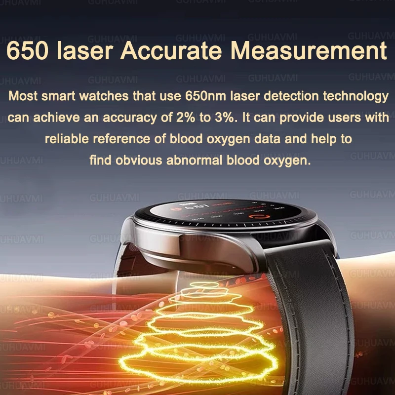 Micro Physical Examination Blood Lipids Uric Acid Blood Pressure Smart Watch ECG+PPG Clock Bluetooth Call Men 2025