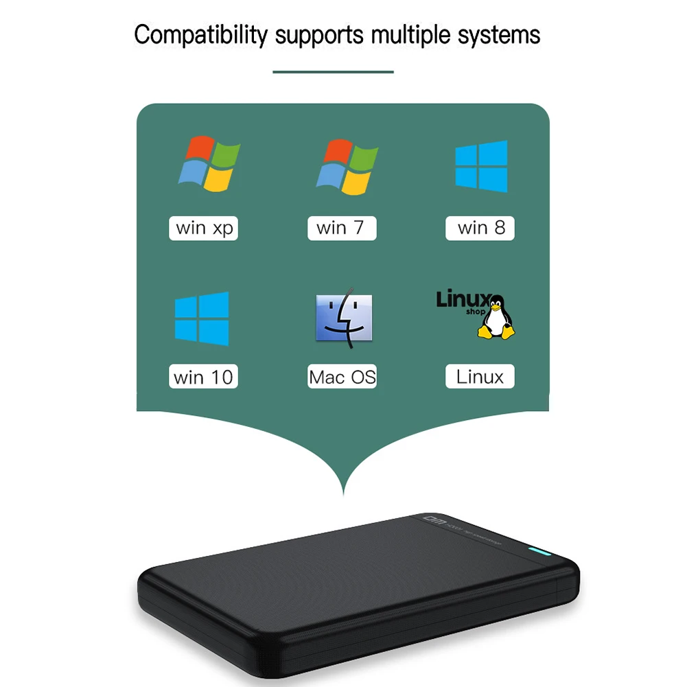 2.5 인치 HDD 케이스, 5Gbps USB 3.0 SATA 3 SSD 케이스, 2.5 인치 7mm 9mm SSD SATA