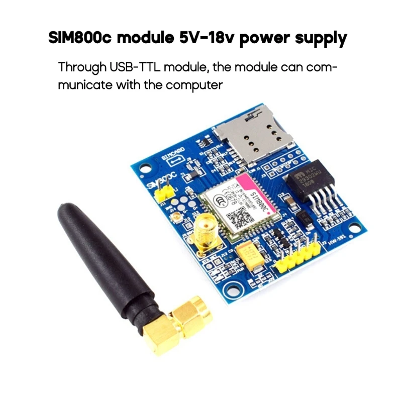

SIM800C GSM GPRS модуль 5 В/3,3 в TTL макетная плата IPEX с и TTS для arduino STM32 C51 для arduino