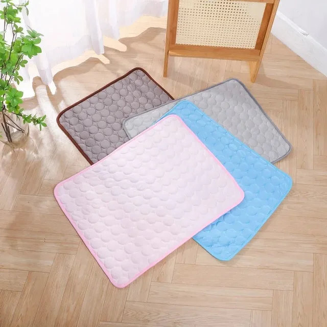 Dog Cooling Summer Pad Mat For Dogs Cat Blanket Sofa Breathable Pet Dog Bed Summer Puppy Pet Mat Car Seat Cover Pet Supplies 6