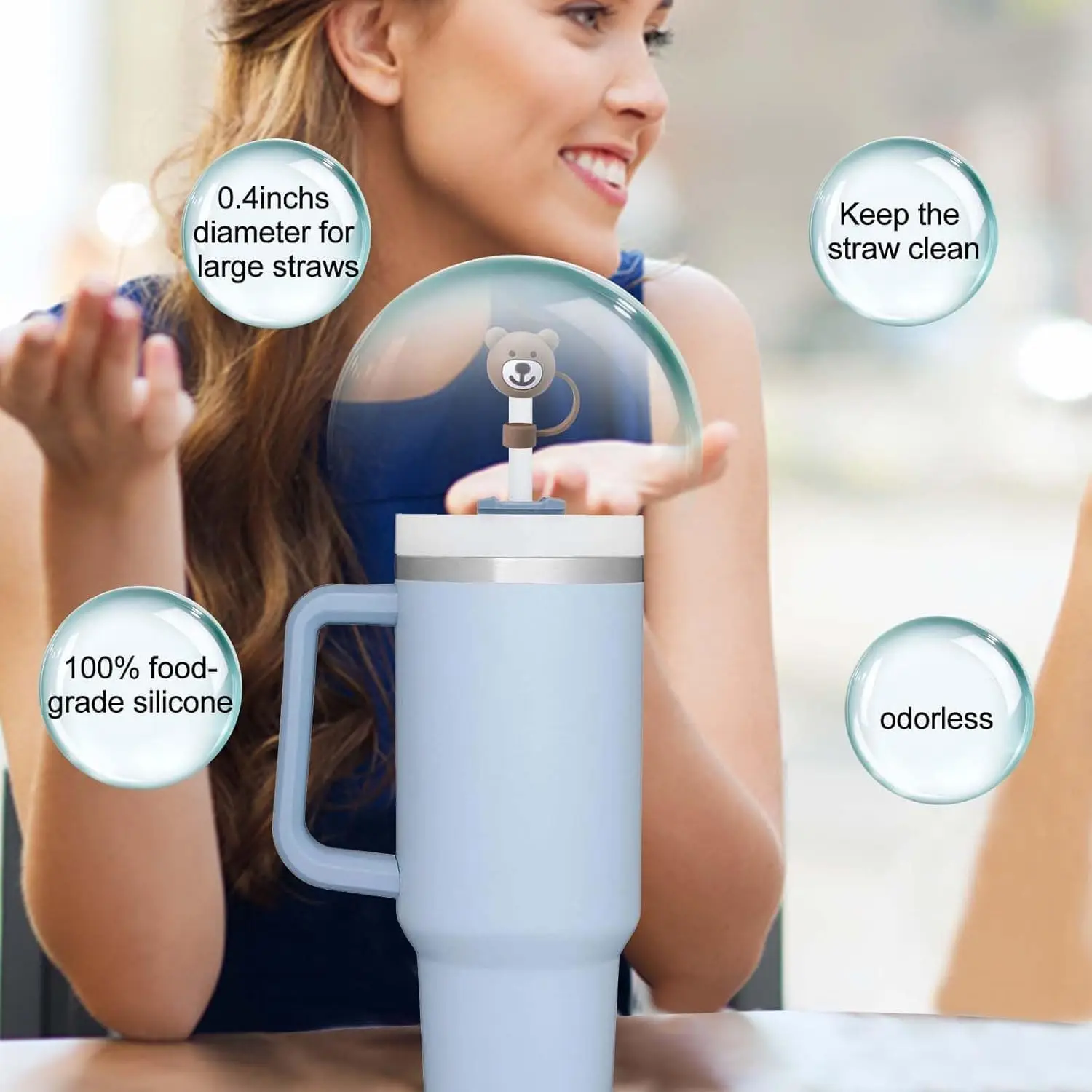 Accessoires Pour Pailles Stanley Cup, Embouts De Paille De 9 à 10 Mm