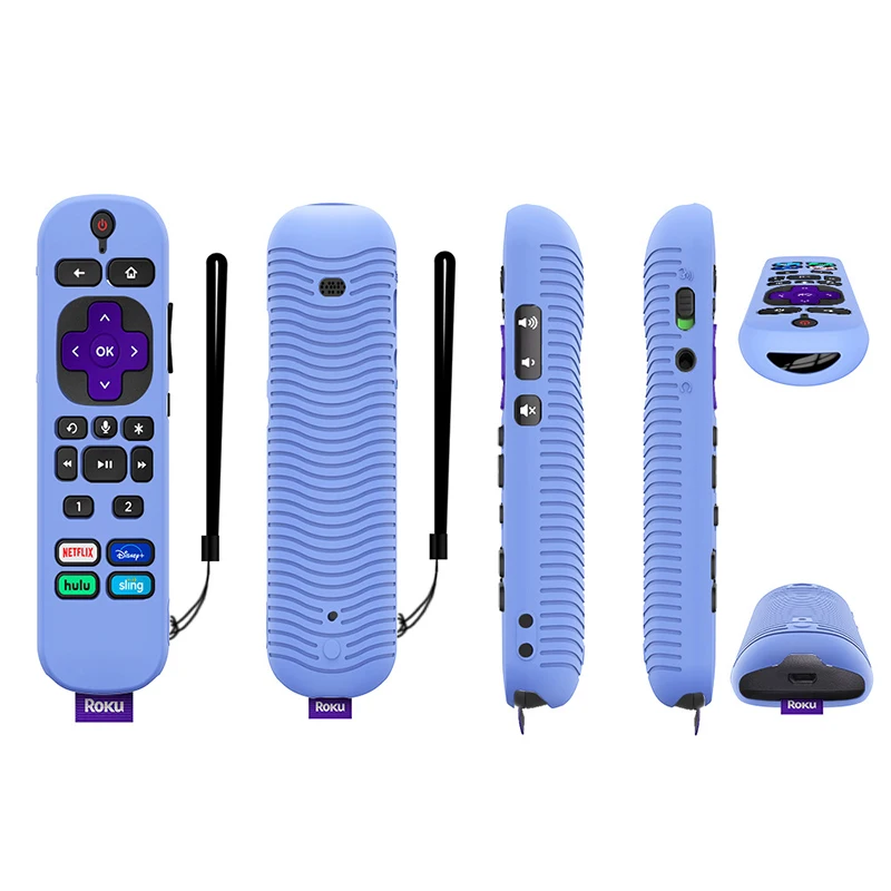Silicone Remote Case Silicone Case Protective Cover For TCL Roku Voice Remote Pro TV Remote Control Sleeve Protector Dustproof All-Inclusive
