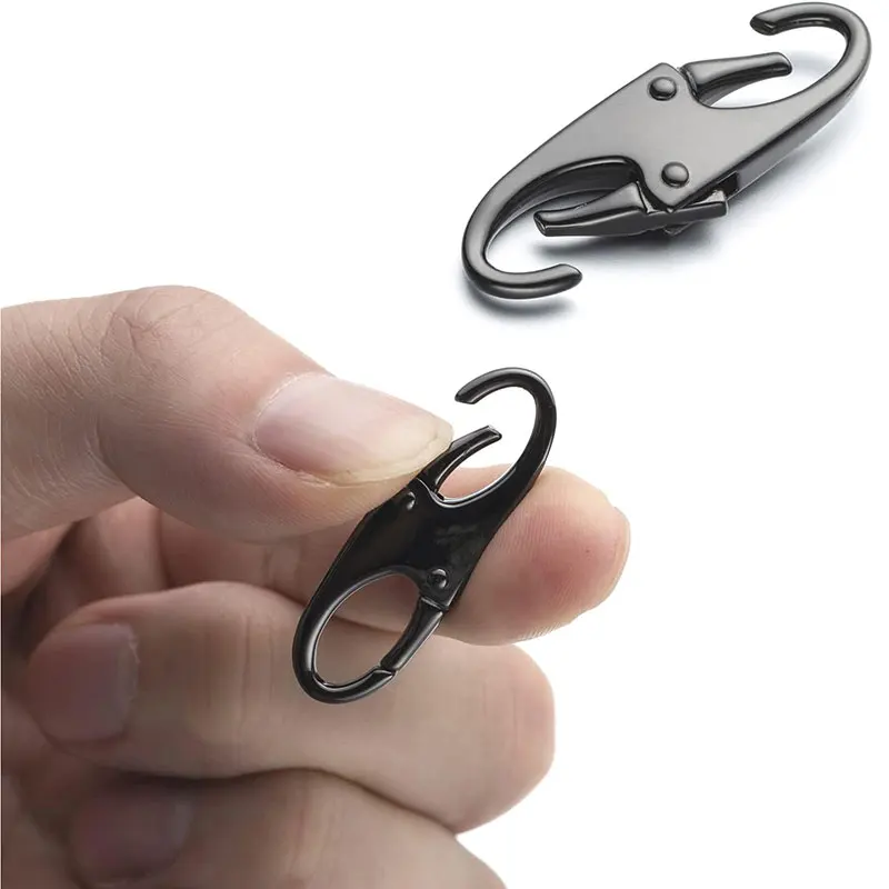 Zipper Clip Theft Deterrent Double Opening Zippers Pull Replacement Detachable Zipper Connectors Lock Carabiner Clip 4Pcs zipper pullers