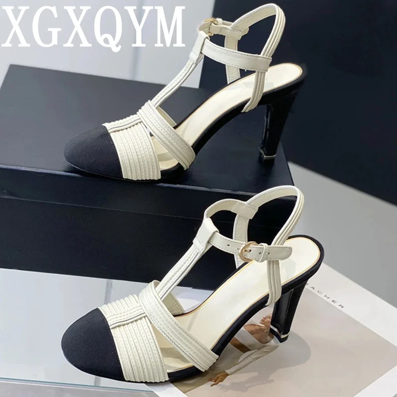 

Weave Sandals Women 2023 Summer Beach Sandalias Mujer Closed Toe Designer Shoes For Women Casual High Heels Zapatillas Pumps