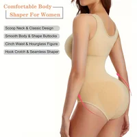 Body sans couture pour femmes, 1 pièce, contrôle de la taille et du ventre, modelant tout le corps, combinaison débardeur sans manches, Body façonnant le corps | 3