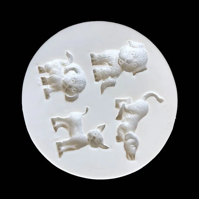 Dog Pet Shape Fondant Silicone Mold