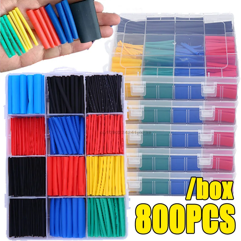 Heat Shrink Tubes Set Retractable Heat Pipe Electric Wire Sheath Thermoretractile Case Tube Line Bar