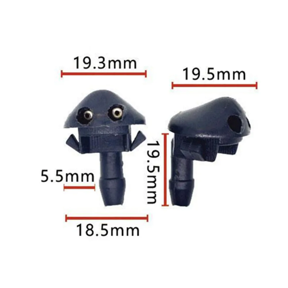 

Durable Washer Nozzles Wiper Nozzle Spray Washer Wiper Nozzle 1 Pair 2Pcs ABS Plastic Direct Fit For Corsa 95-08