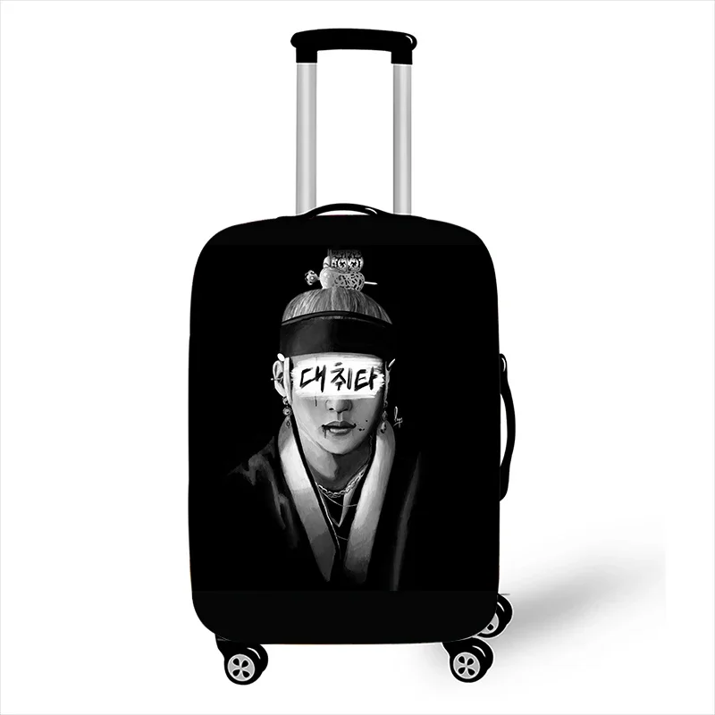 Korean KPOP Agust D Print Luggage Cover D-2 Daechwita Elastic