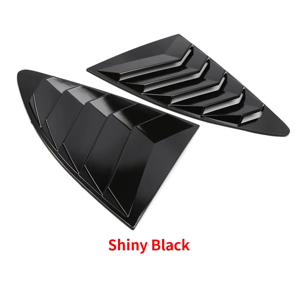 2PCS ABS Rear Side Window Louvers Air Vent Scoop Shades Cover Blinds Fit for 2012-Subaru BRZ Toyota GR86 Rear Window Panel car rear window cover car side window louver