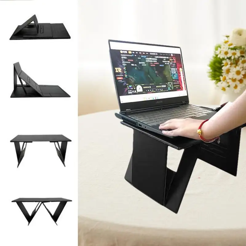 Portable Folding Laptop Desk, Mini Foldable Camping Table, Folding Picnic Table With Storage Space, Mini Lap Desk Reading Holde