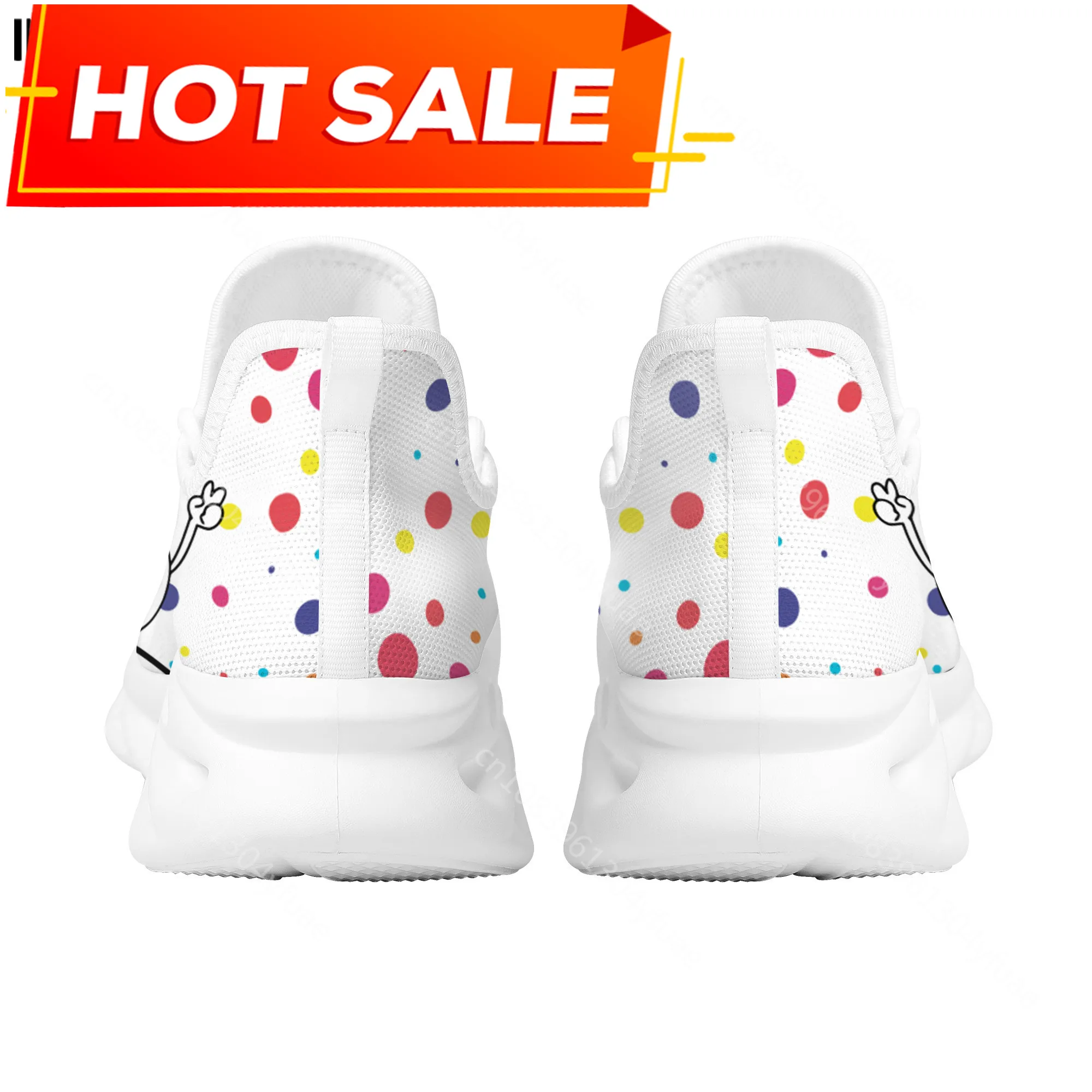 New Trend Women Flats Cartoon Dentist Tooth Pattern Casual Shoes Breathable Mesh Female Sneakers Zapatos Mujer 2022 4